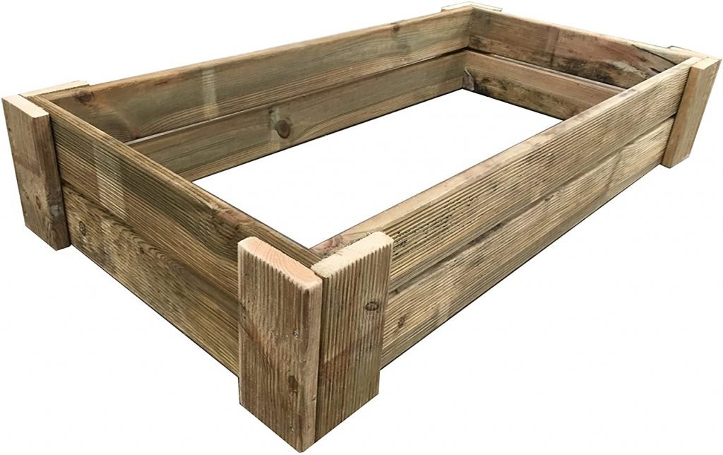 Mesa de cultivo de madera sin patas