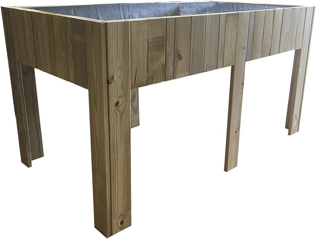 Huerto urbano madera